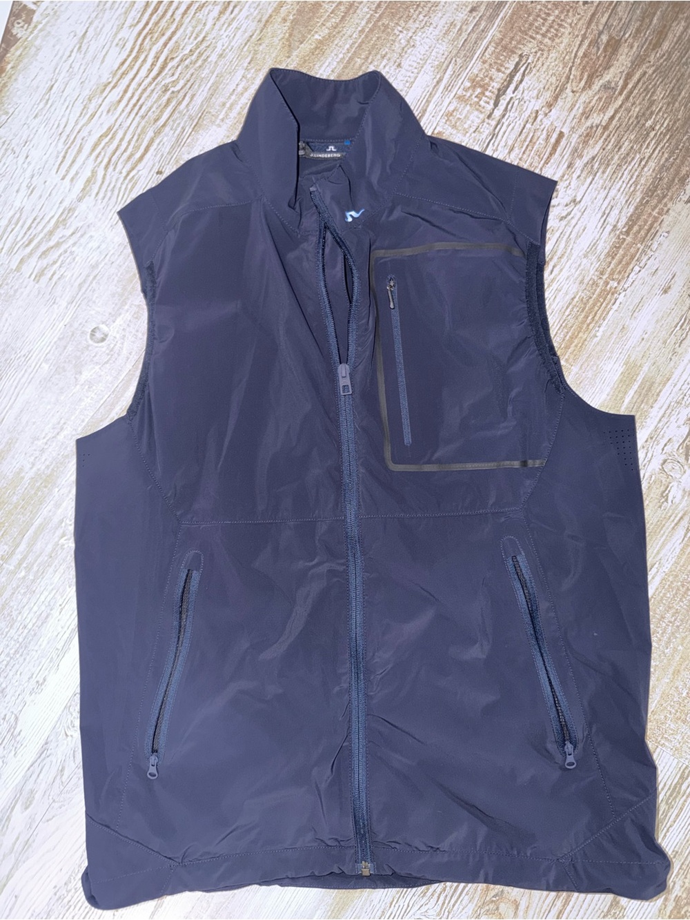 Navy Performance Sleeveless Vest by J.Lindeberg